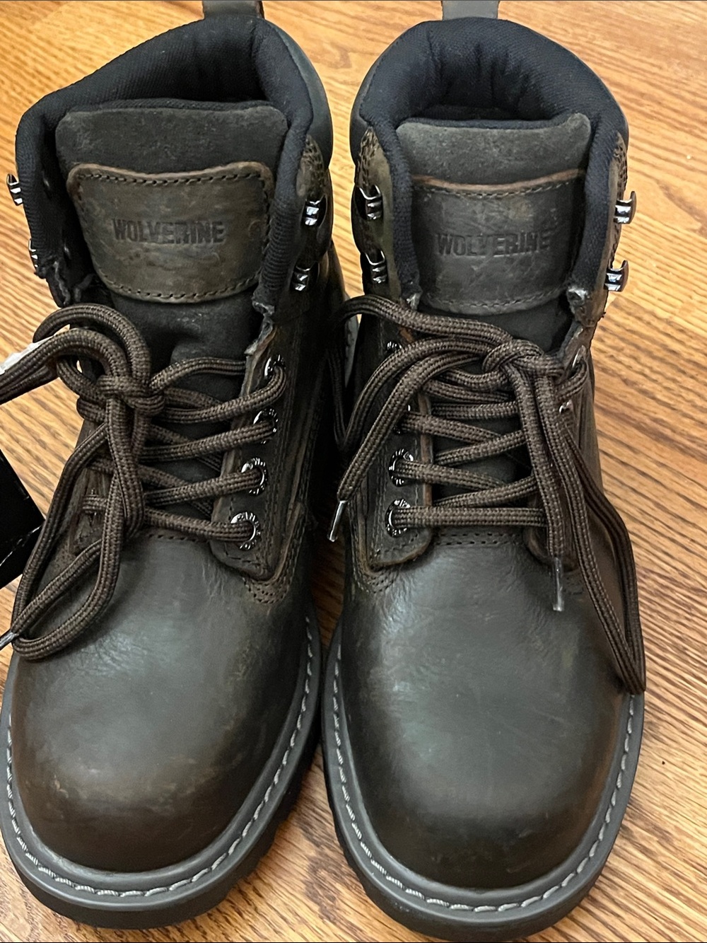 Wolverine Women's Floorhand Steel-Toe 6" Work Boot Dark Brown Size 6M W10696